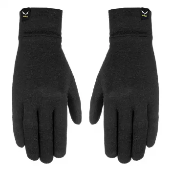 Salewa Cristallo Liner wollen handschoenen zwart XL