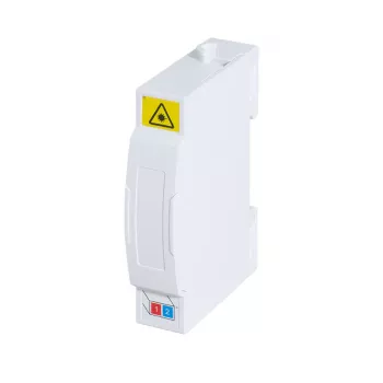 LogiLink FTTH-afsluitbox voor DIN-railmontage, 2 poorten, wit