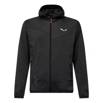 Salewa heren Puez Altavia capuchon-fleecejas - Black Out - maat L