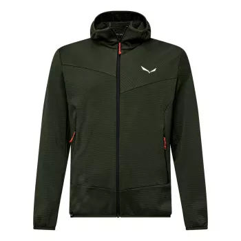 Salewa Puez Altavia PL HD heren capuchon fleecejack - donkerolijf, maat M