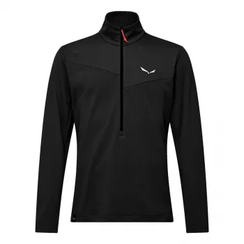 Salewa Puez Cammino Polarlite half-zip fleece heren Black Out L