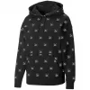 PUMA Brand Love AOP Hoodie FL Zwart 535706 01 Heren Relaxed Fit All-Over-Print Pullover