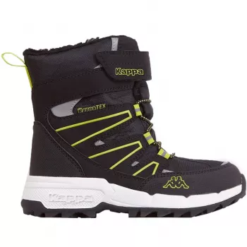 Kappa Floki Tex Kinderschoenen Zwart-Limette 260975K 1133