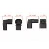 Kabelmeister IEC C14 naar C13 haakse netadapter, 10A 250V, zwart
