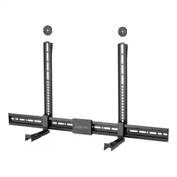 LogiLink BP0205 universele soundbar-houder, VESA-houder, diepte verstelbaar 86-155mm, 15kg, zwart