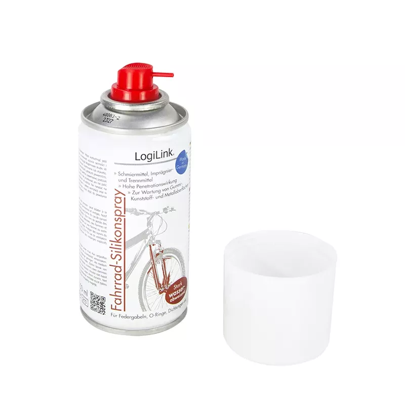 LogiLink siliconenspray voor fietsen, met oplosmiddel, 150 ml