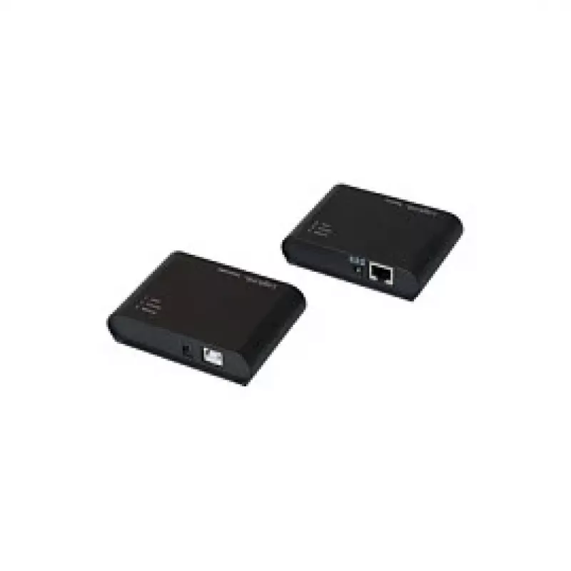LogiLink USB 2.0 Cat.5-extender met 4-poorts hub, 50 m, zwart