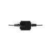 LOGILINK NP0098 RJ45-koppeling met montageflens, 2x RJ45-bus, Cat.5e UTP, zwart