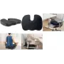 LogiLink orthopedisch memoryschuim-zitkussen met draagbeugel, zwart (EO0089)