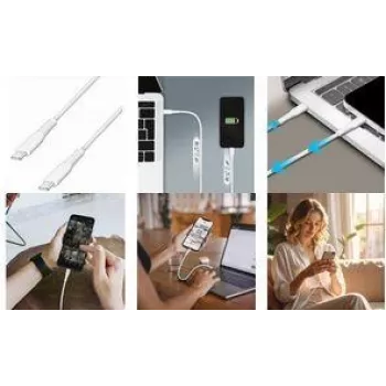 LogiLink CU0265 USB 2.0 Type-C kabel, 3 m, wit, 480 Mbps, 60W laden