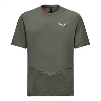 Salewa Pedroc Dry Wind T-shirt heren Faded Green XL