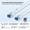 LogiLink Cat.6A slim S/FTP LSZH patchkabel, wit, 20 m