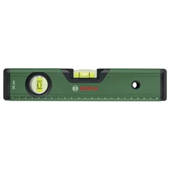 BOSCH DIY waterpas 25 cm groen met V-groef en vlakgefreesde basis