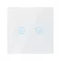 LogiLink WiFi Smart EU lichtschakelaar, 2-voudig, Tuya-compatibel, wit