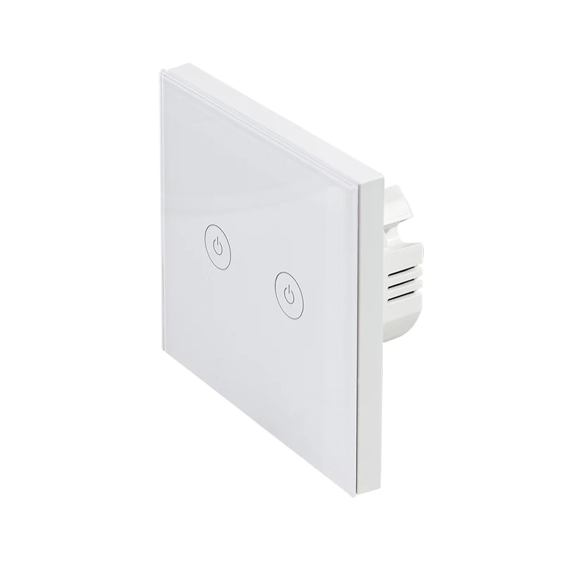 LogiLink WiFi Smart EU lichtschakelaar, 2-voudig, Tuya-compatibel, wit