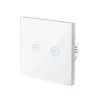 LogiLink WiFi Smart EU lichtschakelaar, 2-voudig, Tuya-compatibel, wit