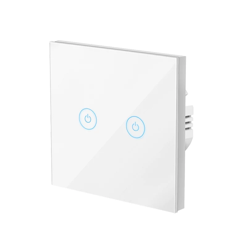 LogiLink WiFi Smart EU lichtschakelaar, 2-voudig, Tuya-compatibel, wit