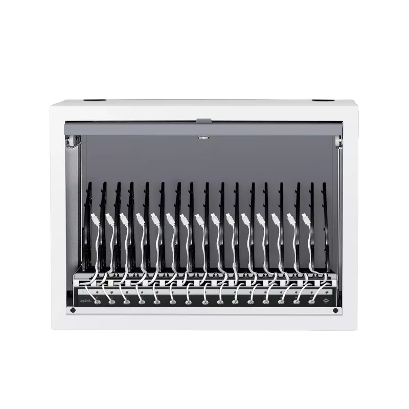 LogiLink USB-C multi-laadstation, 15 poorten, PD, Smart, grijs