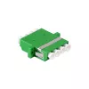 LogiLink LC Quad glasvezel-adapter-set, 12 stuks, groen, met flens, SC duplex breakout