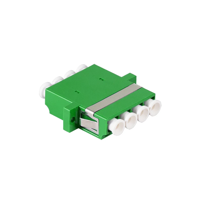 LogiLink LC Quad glasvezel-adapter-set, 12 stuks, groen, met flens, SC duplex breakout