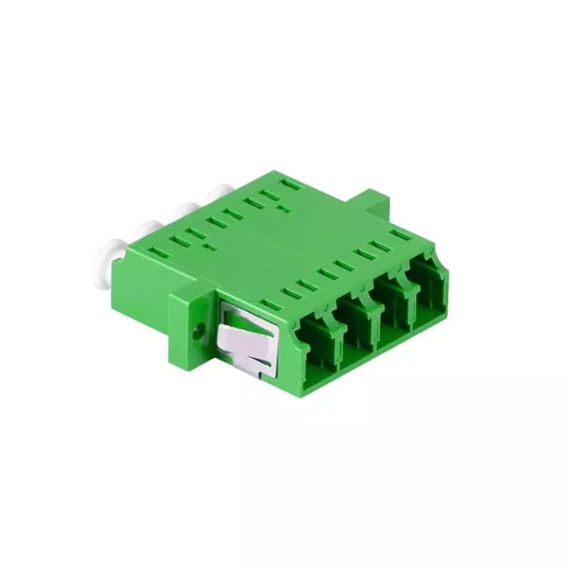 LogiLink LC Quad glasvezel-adapter-set, 12 stuks, groen, met flens, SC duplex breakout