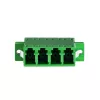 LogiLink LC Quad glasvezel-adapter-set, 12 stuks, groen, met flens, SC duplex breakout