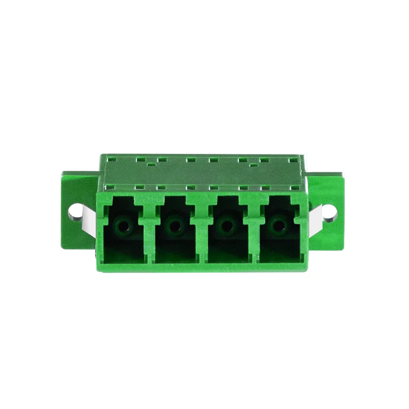 LogiLink LC Quad glasvezel-adapter-set, 12 stuks, groen, met flens, SC duplex breakout