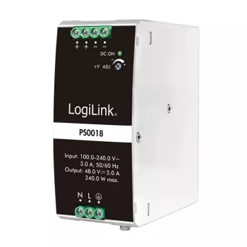 LogiLink Professional dinrail voeding 240 W 48 V