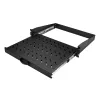 LogiLink 19 inch uitschuifbare consolelade 2U, 350 mm diepte, 30 kg belasting, zwart
