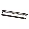LogiLink modulair 24-poorts Cat.6A keystone patchpaneel, 19 inch/1U, zwart, EconLine