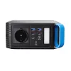 LogiLink powerstation 200W, 148Wh Li-ion, zuivere sinusgolf, USB-C PD 45W, LED-licht