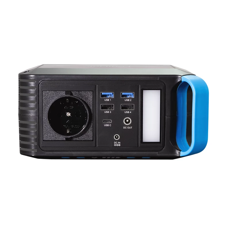 LogiLink powerstation 200W, 148Wh Li-ion, zuivere sinusgolf, USB-C PD 45W, LED-licht