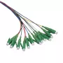LogiLink fiber pigtail-set 12 x LC/APC OS2 (G657.A1), 2 m, gekleurd, groene stekker