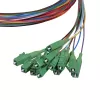 LogiLink fiber pigtail-set 12 x LC/APC OS2 (G657.A1), 2 m, gekleurd, groene stekker