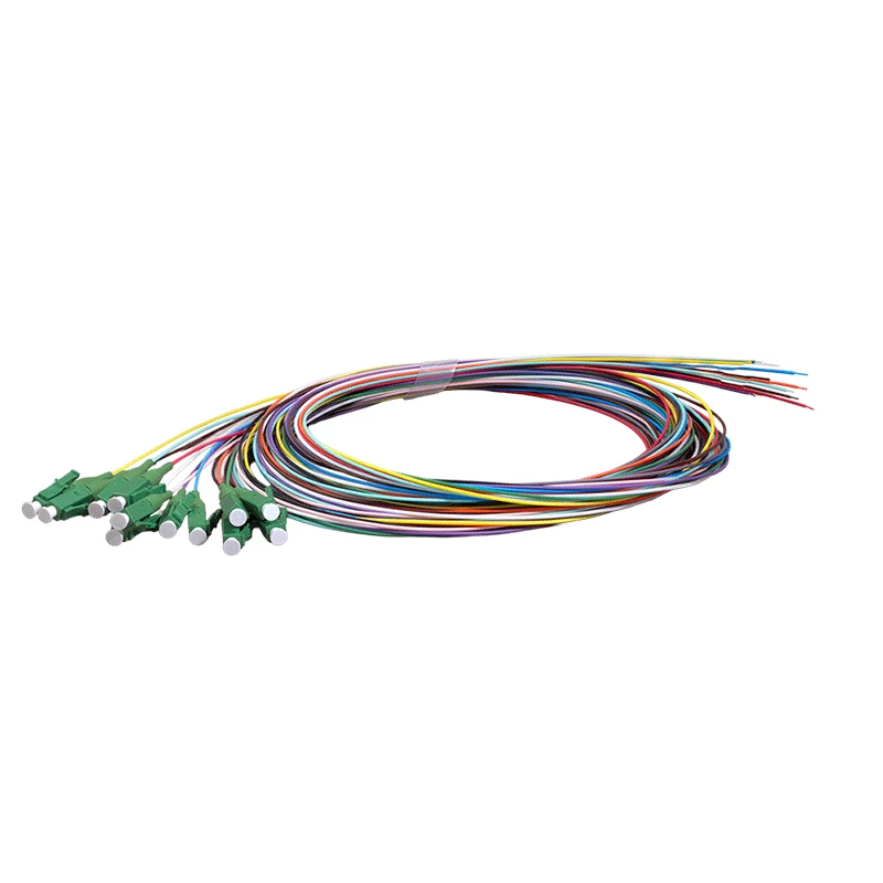LogiLink fiber pigtail-set 12 x LC/APC OS2 (G657.A1), 2 m, gekleurd, groene stekker