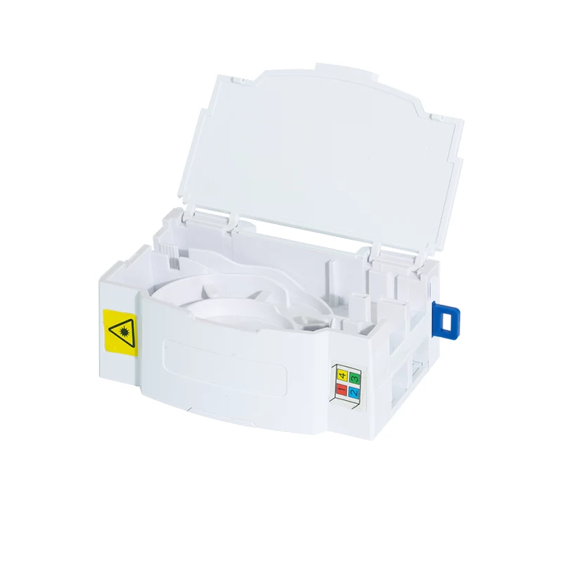 LogiLink FTTH-afsluitbox voor dinrailmontage, 4 poorten, wit