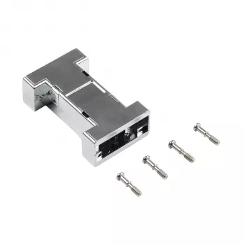 EFB ELEKTRONIK EB0909MV2 gemetalliseerde lege interface-behuizing, 1-poorts keystone, zilver
