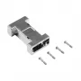 EFB ELEKTRONIK EB0909MV2 gemetalliseerde lege interface-behuizing, 1-poorts keystone, zilver