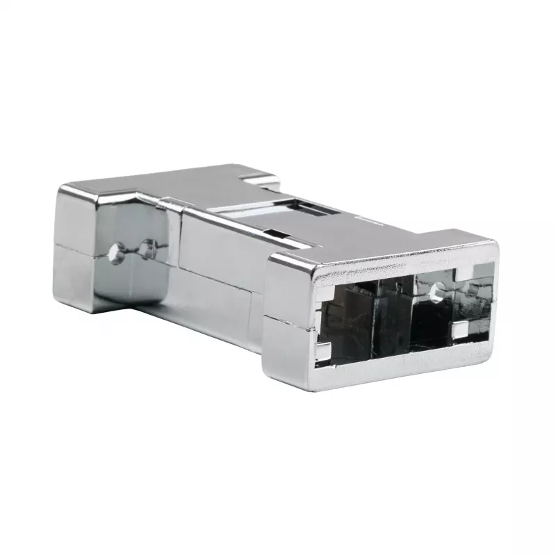 EFB ELEKTRONIK EB0909MV2 gemetalliseerde lege interface-behuizing, 1-poorts keystone, zilver