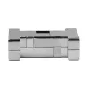 EFB ELEKTRONIK EB0909MV2 gemetalliseerde lege interface-behuizing, 1-poorts keystone, zilver