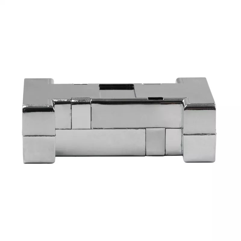 EFB ELEKTRONIK EB0909MV2 gemetalliseerde lege interface-behuizing, 1-poorts keystone, zilver