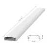 LogiLink kabelgoot, PVC, 750 x 60 x 20 mm, wit, zelfklevend, met klikdeksel