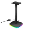 LogiLink koptelefoonstandaard met RGB-licht, zwart