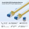 LogiLink Cat.6A slim S/FTP LSZH patchkabel, geel, 7,5 m