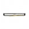 LOGILINK modulair 16-poorts Cat.6A keystone patchpaneel, 19/1U, met 3 kabelringen, zwart