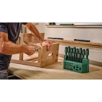 BOSCH gemengde schroevendraaierset 39-delig met standaard, groen/zwart