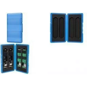 LogiLink UA0417 M.2 SSD-opbergbox voor 4 NGFF/NVMe SSD's, blauw