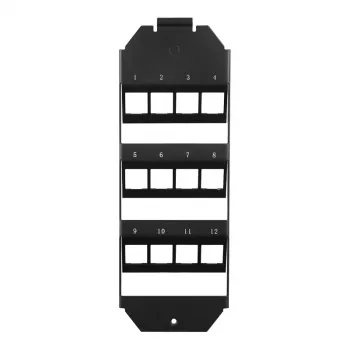 LOGILINK Keystone vloerbox-inzet voor 3 x 4 Keystone-modules, zwart