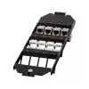 LOGILINK Keystone vloerbox-inzet voor 3 x 4 Keystone-modules, zwart