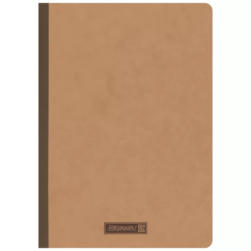 Brunnen FACT!plus A5 geruit notitieboek 96 blad bruin